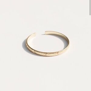 NEW Our Spare Change Floral 18k Gold Plated Cuff